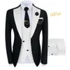 Mens Suits Blazers Costume Homme Clothing Luxury Party Stage Suit Groomsmen Regular Fit Tuxedo 3 Peice Set JacketTrousersvest 230731