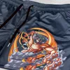 Mäns shorts 2 in1 Performance Shorts to Gym Fitness Attack på Titan Eren Print Anime Shorts Män Kvinnor Summer Mesh Quick Dry Sports Shorts 230731