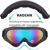 Skibrille Farbe Professioneller Schnee Winddicht X400 UV-Schutz Outdoor-Sport Antifog-Brille Snowboard Skaten Skifahren 230801