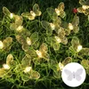 Luce solare da giardino Attraente Nessun cablaggio richiesto Forniture per la decorazione della lampada a LED a farfalla romantica