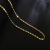 Chains 16-30inches Wholesale Beautiful Fashion Elegant Gold Color Chain Pretty Men Women Necklace Jewelry Wedding Gift