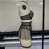 Ruffle Sexiga underkläderuppsättningar för kvinnor spets lapptäcke fancy underkläder bra thong strumpor outfit transparent lyx intim