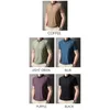 Herren-T-Shirts CASUMANL Marke Business Casual Männer T-Shirts 2023 Sommer Jacquard-Webart Umlegekragen Hemd Regelmäßige Kurzarm-T-Shirts