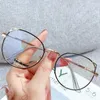 Sunglasses Glasses Women Beautiful Cat Eye Student Computer Alloy Metal Finished Frames Blue Light