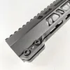 17 Zoll AR10 (.308) Klemmhalterung Typ Mlok Handschutz Hochprofiliges CNC-Charmfering-Design mit allen Winkeln und Kanten FLH308H-17B/T