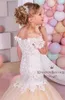 Flickor klänningar Baby Flower Girl Dress Children For Wedding Party Formal Ball Gown Kids Spets Long Evening Bridesmade Prom Mermaid Frocks 230731