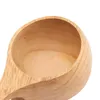 Blender Outdoor Camping Drinking Mug Wooden Log With Handle For Office