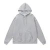 Bluzy męskie 2023 Mężczyźni i kobiety Spring Autumn Hovoided Casual Hooded Korean Fashion HARAJUU PULOVER PAR DOCITUS