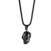 Pendant Necklaces Vintage Hip-hop Punk Stainless Steel Skull For Men Rock Skeleton Choker Necklace Goth Gift Ornaments Wholesale