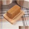 石鹸皿木製天然竹トレイホルダー収納ラックプレートボックスコンテナポータブルバスルームソープディッシュストレージボックスドロップ配信dhnva