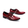 Christia Bella mode fête hommes Oxford chaussures pierre motif en cuir véritable mariage chaussures formelles à lacets chaussures habillées mâle Brogues