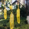 Pendant Necklaces Multi-color Electroplated Crystal Strip Butterfly Fittings Natural Wind Chime Sun Catcher Home Garden Decoration