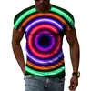 Herren T-Shirts Tunnel Vertigo 3D-Druck T-Shirt Männer Frauen Mode Kinder Hip Hop Tops T-Shirts Dreidimensionale Grafik T-Shirt Jungen 230731