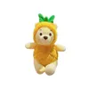 Lapin mascotte ananas ours en peluche pendentif poupée en gros couple poupée porte-clés en peluche jouet