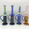 11 Polegadas Reciclagem Bong Glassbong Tubulação de Água Hookah Dab Rig Heady Bubbler de vidro