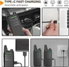 Walkie talkie 2pcs baofeng bf t20 5W 휴대용 미니 vox BF C9 BF 888S KD C1 용 USB 2 방향 라디오 엘 헌팅 230823