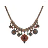 Pendant Necklaces Women Vintage Colorful Boho Crystal Necklace Bohemian Choker Collar Turkey Jewelry