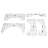 Table Napkin Shirt Ruler Alignment Guide Reusable For Sewing Office