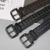 Classic luxury Men's and women's leather belt high-end quality original needle buckle pure hand woven head TopSelling Paris