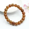 Strand Natuurlijke Gele Nefriet Jade Armband Mannen Vrouwen Healing Edelsteen Fijne Sieraden Echte Tian Jades Vat Kralen Armbanden Bangle