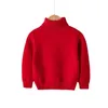 Pullover Baby Girl Boy Sweaters Autumn Winter Children Toddler Jumper Knitted Turtleneck Warm Outerwear Kid Casual Clothing 230801