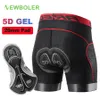 Short de cyclisme BOLER Short de cyclisme pour homme GEL Pad Respirant Mesh Cyclisme Sous-vêtement Antichoc Vélo Underpant VTT Vélo de route Short d'équitation 230801