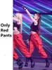 Calça Feminina Kpop Coreano Feminino Macacões de Cintura Alta Casual Jazz Dance Hip Hop Streetwear Calças de Pernas Largas Moda Reta Carga