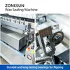 ZONESUN ZS-WS6 Semi Automatic Wine Bottle Wax Dipping Machine Sealing Wax Top Dual Tank