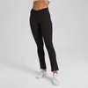 Active Pants Cross-midja blossade kvinnors yttre slitage sommar hög midjande höftlyft tunna naken dans fitness sport yoga