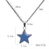 Pendant Necklaces JUCHAO Mood For Women Stainless Steel Pentagon Necklace With Temperature Change Color Punk Jewelry