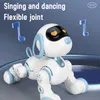 Electric RC Animals Funny RC Robot Electronic Dog Stunt Voice Command Touch sense Music Song for Boys Girls Children's Toys 6601 230801