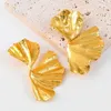 Серьги с свиньями 2023 Zaa Vintage Golden Leaffed Drop для женщин заявление металлические украшения оптом