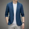 Abiti da uomo Blazer Protezione solare estiva Uomo per blazer Giacche da abito casual eleganti ultrasottili leggeri Cappotti monopetto solidi classici 230731