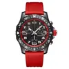 luxury men designer watch Japan Quartz Endurance Pro Chronograph Wristwatch Red Blue Rubber 1884 Men Watches Sapphire Glass rubber strap watch sport watch