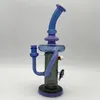 11 Polegadas Reciclagem Bong Glassbong Tubulação de Água Hookah Dab Rig Heady Bubbler de vidro