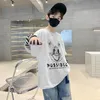 후드 땀 셔츠 소년 스프링 가을 어린이 만화 인쇄 긴 소매 풀 오버 아이 한국 스타일 Tshirt 옷 4 5 6 8 12 13 14 y 230801