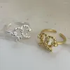 Anelli a grappolo S'STEEL Argento sterling 925 Filo intrecciato Cuore d'amore Regolabile Per ragazze Vintage In Ringen Accessori Gioielleria di moda