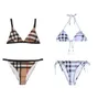 Ensembles de bikini pour femmes du concepteur de luxe Sweies Bathing Fissure de baignade en deux pièces de mode de mode d'été de maillot de bain pour femmes S-xl