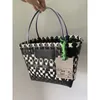 Evening Bag Plaid Basket Shopping Luxury Brand Designer Woven Beach Large Capacity Travel PicnicHandbag Tote Puppy Pet 230731