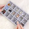 Jewelry Boxes s Fashion Portable Velvet Ring Display Organizer Box Tray Holder Earring Storage Case Showcase 230801