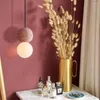 Hanglampen Nordic Roze Terrazzo Verlichting Slaapkamer Nachtkastje Badkamer Marmer Moderne Luxe Restaurant Bar Hangende Armaturen