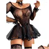 Bras Sets Womens Sexy Lingerie Erotic Women Cosplay Fun Dresses Intimates Underwear Costumes Kimino Products Porno Drop Delivery Appa Dhshi