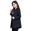 Damenjacken Herbst Winter Warme dünne Steppjacke Langarmjacke Parkas Frauen mittleren Alters aus Baumwolle gepolsterte Oberteile Mutter Baumwollmantel 230801