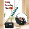 Radio RETEKESS V115 FM AM SW Portable Radios Rechargeable Shortwave Batteries Full Wave USB Recorder Ser 230801