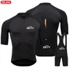 Rowerowe koszulki Raudax GCN Set Summer Summer Short Sleeve Oddychający czarny motocykla MTB MAILLOT ROPA CICLISMO MAJNOM SUT 230801