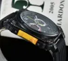 Najlepsze designerskie zegarki męskie Elegancki ruch kwarcowy Wygodne gumowe paski na rękę Montre de Luxe 007 zegarek