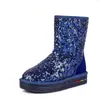 2023 Stivali da neve invernali da donna Moda paillettes e ispessimento in pile Outdoor Comode scarpe di cotone caldo antiscivolo