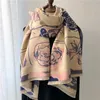 Foulards femmes hiver écharpe florale femme cachemire châles et enveloppes épais chaud Bufanda printemps Pashmina couverture étoles 2022 nouveau Y23