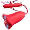 Vibratorer Rose Patting Tongue Slicking Vibrator för kvinnor Nippel Klitstimulator älskar ägg vibratorer Massager bär kvinnliga sexleksaker par 230801