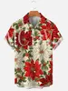 Men's Casual Shirts Christmas 3D All Over Printed Hawaiian Shirt Men For Women Breathable Short Sleeve